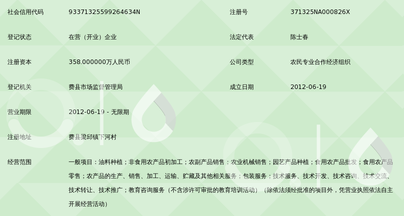 费县金翔果树种植专业合作社